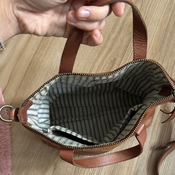Brown Leather madewell mini transport tote - Picture 3 of 8